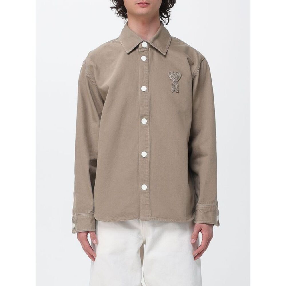 Ami Paris Shirt Men Beige
